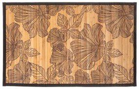 5five Simply Smart Predložka do kúpeľne Blackflower, 50x80 cm, čierna/hnedá