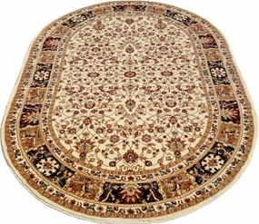 DC Koberec Orient ovál 006 krémová Rozmer: 70×140 cm