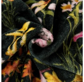 Mikroplyšová deka MYSTIC GARDEN, tmavozelená Rozmer: 200 x 220 cm