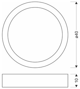 Biele/v prírodnej farbe LED stropné svietidlo ø 40 cm Lazio – Candellux Lighting