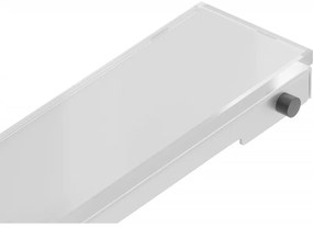 Mexen MGW kryt na nerezový žľab 60 cm, biele sklo, 1027060