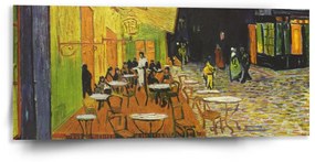 Sablio Obraz Terasa kaviarne v noci - Vincent van Gogh - 110x50 cm