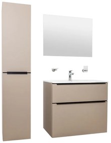 Mereo, Mereo Mailo, kúpeľňová skrinka 101 cm, čierne madlo, Multidecor, Arktická sivá, MER-CN592SBARS1
