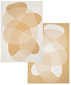 Dekorstudio Obojstranný koberec na terasu DuoRug 5835 - žltý Rozmer koberca: 80x150cm