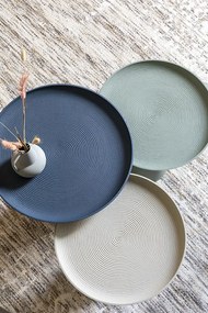 WL-Living Ringar farebný odkladací stolík - Béžová, 41,5 cm