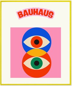 Nástenná dekorácia v ráme Bauhaus Pink Eye