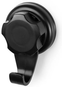 Súprava 2 čiernych samodržiacich nástenných háčikov Compactor Bestlock Black Small Hooks