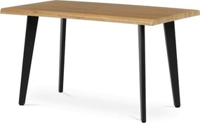 Jedálenský stôl HT-F4413 divoký dub / čierny