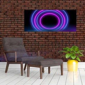 Obraz farebných kruhov (120x50 cm)