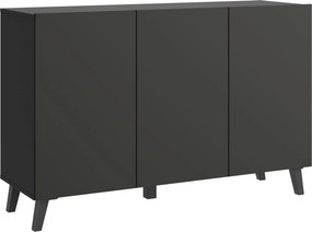 XXXLutz ŠIROKÁ KOMODA, čierna, 120/76/39 cm P & B - Online Only drobný nábytok - 002778008302