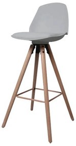 Dizajnová pultová stolička Nerea, šedá