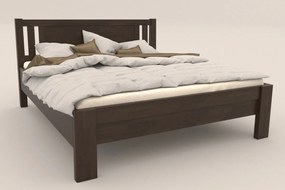 Amara Beds Celomasívna posteľ z buku Sion H2, farba BK10 palisander, 180x200 cm