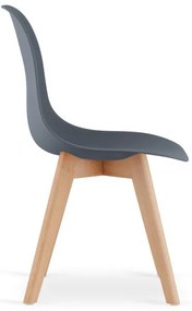 Set dvoch jedálenských stoličiek KITO bridlicový (2 ks)