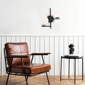 Interiérové elegantné nástenné svietidlo 25W čierna
