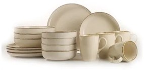 Jedálenská súprava 16 ks béžová/porcelán