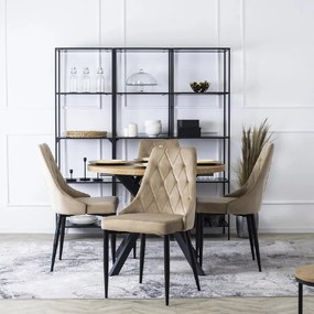 PROXIMA.store - Čalúnená jedálenská stolička CORK FARBA: béžová