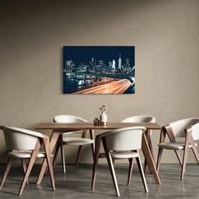 Obraz nočného mesta (90x60 cm)