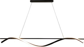 Toolight Toolight, LED závesná lampa 120cm, 27W, 3000K, LHJ019-CP, čierna, OSW-50004
