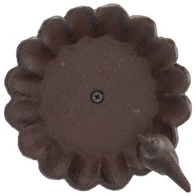 Mini liatinové kŕmidlo s vtáčikom na nízkej podnožke Esschert Design Birdy