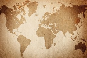 Obraz vintage mapa sveta - 120x80