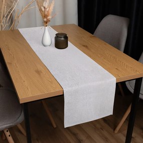 Biante Dekoračný behúň na stôl BKW-206 Svetlo sivobéžové žíhanie 35x160 cm