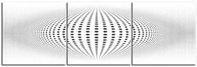 Obraz na plátne - Abstraktná geometrická sfera - panoráma 5218B (120x40 cm)