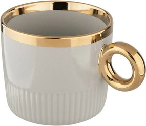 Altom Porcelánový hrnček Palazzo lines 350 ml, šalviová