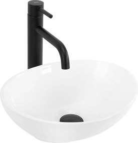 Rea Sofia mini, umývadlo na dosku 34x27 cm, biela, REA-U0623