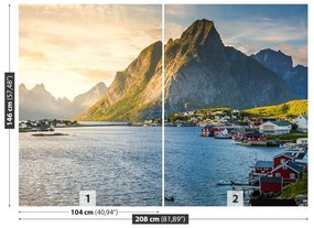 Fototapeta Vliesová Fjord nórska 104x70 cm