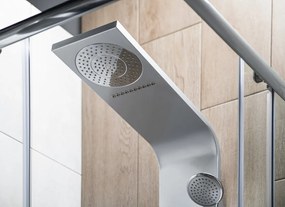 Aqualine Aqualine, TUSA sprchový panel s batériou, 1400 mm, hliník, SL680