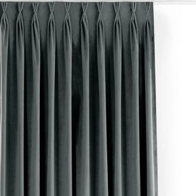 Tmavosivý zamatový dimout záves 200x270 cm Velto – Filumi
