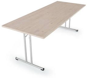 Skladací stôl 180 x 80 cm, dub
