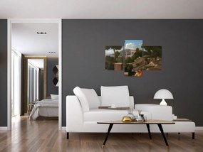 Obraz - Nicolas Poussin, Landscape with Saint John on Patmos, reprodukcia (90x60 cm)