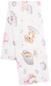Flanelová plienka s potlačou New Baby koala ružová
