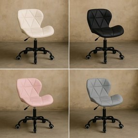 Ergonomické kancelárske otočné kreslo – ekokoža čierna