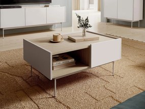 Konferenčný stolík Coriko CL97, Farby:: cashmere + cashmere / dąb linea