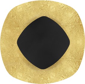 Toolight Toolight, LED nástenné svietidlo, 13W, APP1270, čierna-zlatá, OSW-06583