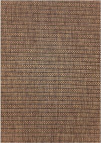 Ayyildiz, Kusový koberec Zagora 4513 Copper – na von aj na doma, 80x150, hnedá, chodba / predsieň