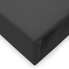 JERSEY PRESTIERADLO 200X220 CM, VÝŠKA 30 CM ČIERNE