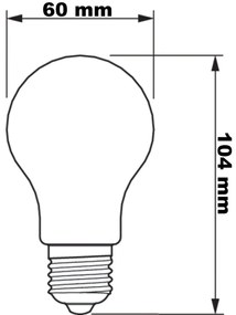 LED žiarovka E27 A60 7,3W = 100W 1535lm 2700K Teplé vlákno PHILIPS Ultra Efficient