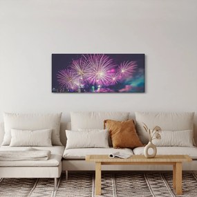 Obraz ohňostroja (120x50 cm)