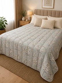 Paplón Sivé kvety 140x200 cm – akcia 1+1 zadarmo