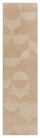 Béžový vlnený koberec behúň 60x230 cm Gigi – Flair Rugs