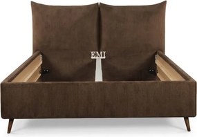 Posteľ čalúnená PAULA + lamelový rošt + matrac EMI