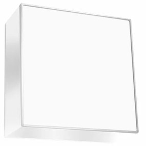 Stropné svietidlo Horus, 1x biele plastové tienidlo, (biely plast), (25 cm)