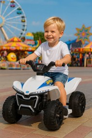 Elektrické autíčko QUAD Kids E-ATV biele