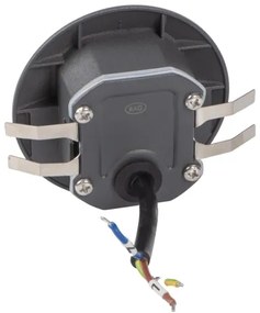 Kanlux 39137 - LED schodové svietidlo so senzorom EXIN 2,5W/230V 4000K IP65 antracitové, okrúhle