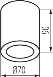 Kanlux 36646 - Kúpeľňové bodové svietidlo AQILO 1xGU10/7W/230V IP65 béžová