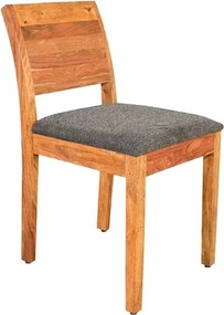 Dizajnová stolička Timber II Sheesham / sivá