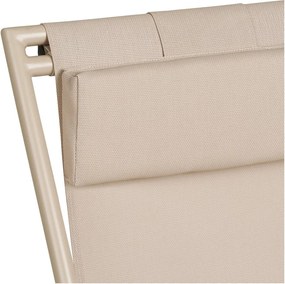 Béžové kovové záhradné ležadlo Curtis – House Nordic